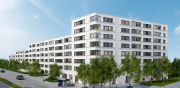 Neubau einer Wohnanlage mit 224 WE, 2 Gewerbeeinheiten, Kindergarten und Tiefgarage in Johanneskirchen, Bauzeit: Sept. 2015 - Okt. 2016
