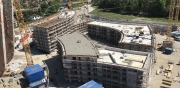 H.F. Bau führt als Bauunternehmen die erweiterten Rohbauarbeiten zum BV Gleisharfe in München - Neuaubing aus. Es handelt sich dabei um die Erstellung von 116 Wohneinheiten mit bogenförmigen Außenwänden.      Baubeginn für unser Bauunternehmen: Sept. 2016