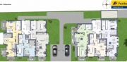 Neubau von zwei Mehrfamilienhäusern mit Tiefgarage - Glockenbecherstraße - als Bauträger