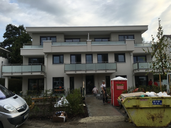 Schlüsselfertigbaustelle Obermenzing in den Endzügen